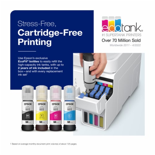 Epson EcoTank ET-4810 All-in-One Cartridge-Free Supertank Printer Perspective: top