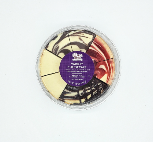 Father's Table Gourmet Variety Sampler Cheesecake Perspective: top