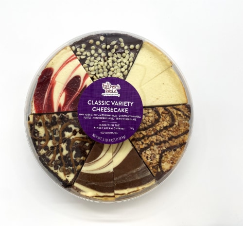 Father's Table Gourmet Variety Sampler Cheesecake Perspective: top