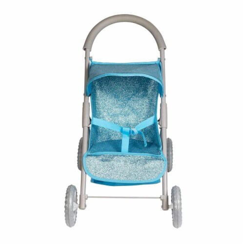 Adora Glittery Baby Doll Stroller with Light Up Wheels Medium Shade Blue Glam 20 Inches Pick n Save
