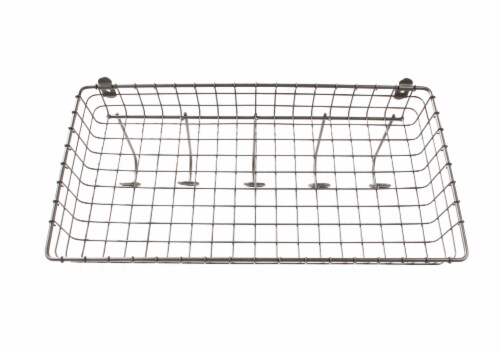 Spectrum Vintage Mount Tray & Hook Station - Gray Perspective: top