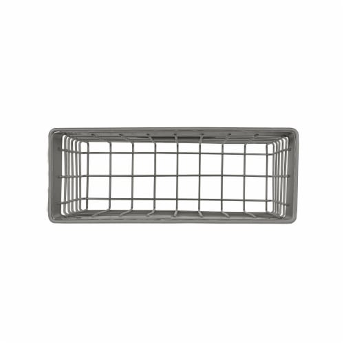 Spectrum Vintage Wall Mount Small Mail Bin - Gray Perspective: top