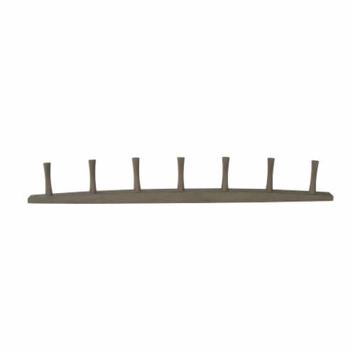 Spectrum 7-Peg Wall Mount Rack - Wood Perspective: top