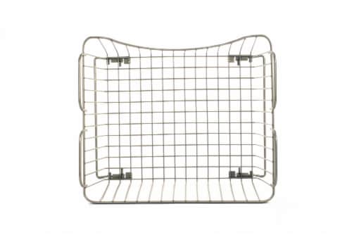 Spectrum Ashley Stacking Tray - Satin Nickel Perspective: top