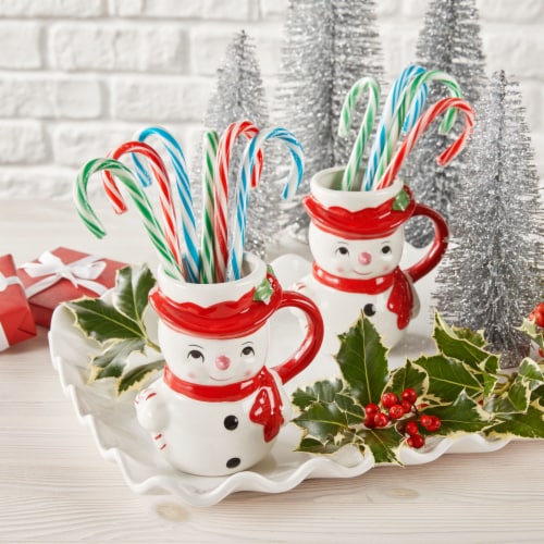 JOLLY RANCHER Assorted Fruit Flavored Christmas Candy Canes Box Perspective: top