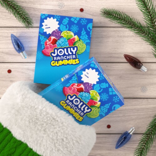 JOLLY RANCHER Gummies Original Fruit Flavored Christmas Candy Gift Box Perspective: top