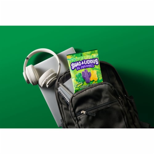 SHAQ-A-LICIOUS XL GUMMIES Sour Chewy Candy Bag Perspective: top