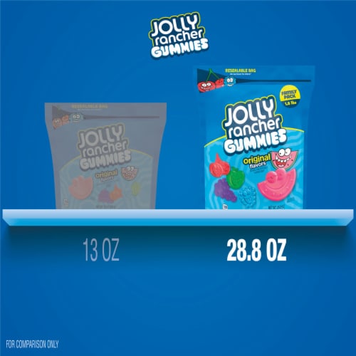 JOLLY RANCHER Gummies Original Fruit Flavored Candy Family Pack Perspective: top