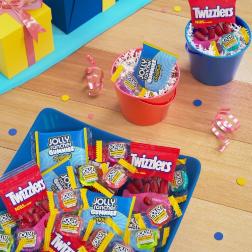 JOLLY RANCHER and TWIZZLERS Assorted Fruit Flavored Candy Party Pack Perspective: top