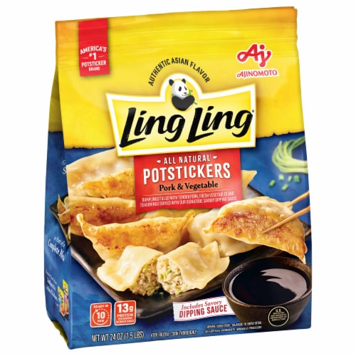 Ling Ling® Pork & Vegetables Potstickers Perspective: top