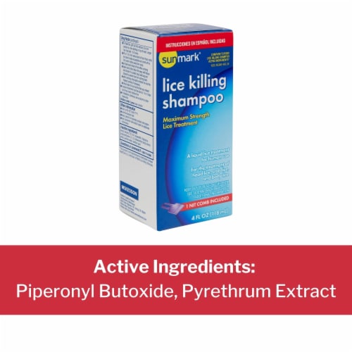 sunmark Piperonyl Butoxide / Pyrethrum Extract Lice Shampoo 4 oz