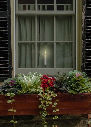 IMC (#CA201PR4) Cambridge Electric Candle w/ 3  Bracket, Pewter - 8  (Qty 1) Perspective: top