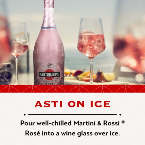 Martini & Rossi Rose Italian Sparkling Wine Perspective: top