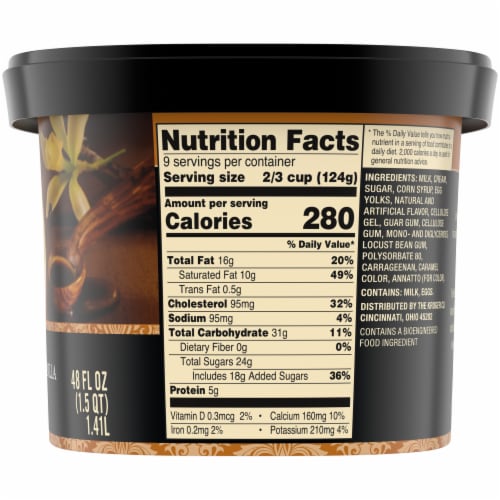 Private Selection® Classic Country Vanilla Ice Cream Perspective: top