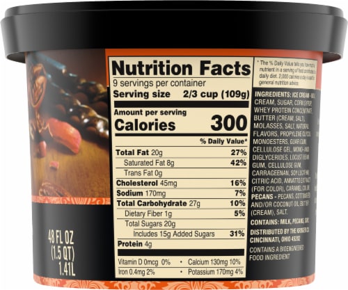 Private Selection® Southern Butter Pecan Ice Cream Tub Perspective: top