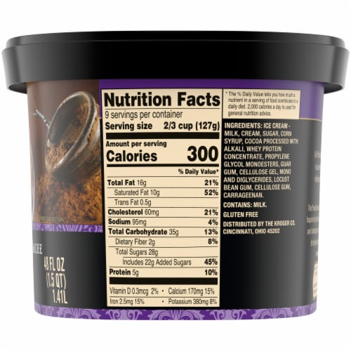 Private Selection® Chocolate Ganache Ice Cream Tub Perspective: top