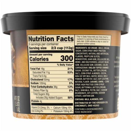 Private Selection® English Toffee Caramel Ice Cream, 48 fl oz - Metro ...