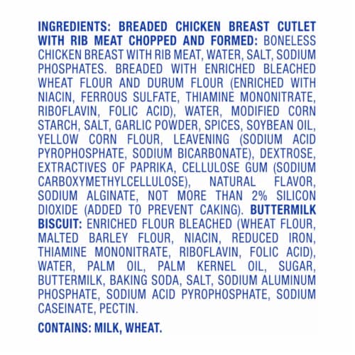 Kroger® Chicken on a Buttermilk Biscuit Perspective: top