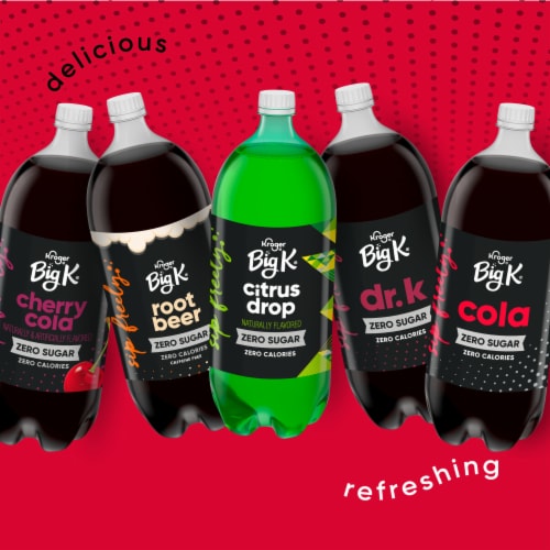 Big K® Cola OH! Soda Bottle Perspective: top