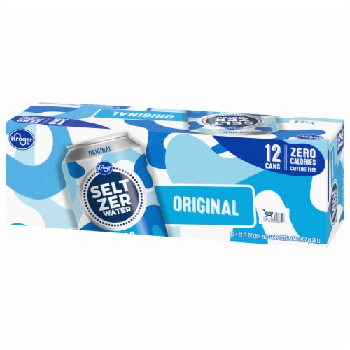 Kroger® Original Seltzer Water Cans Perspective: top