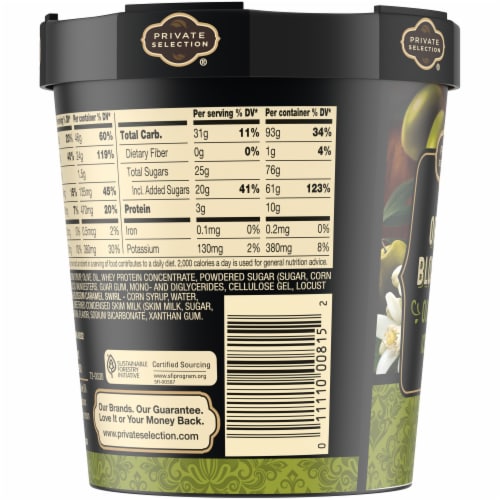 Private Selection® Orange Blosson Olive Oil Ice Cream Pint Perspective: top