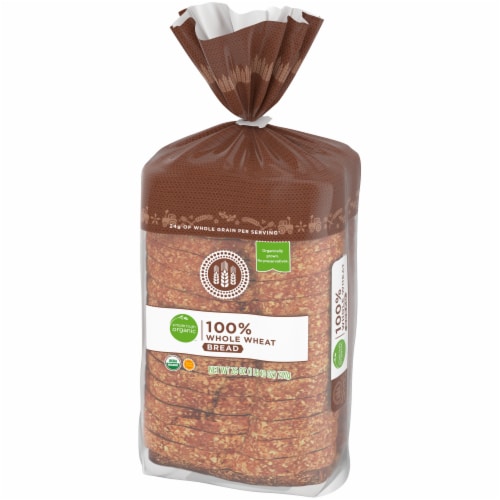 Simple Truth Organic® 100% Whole Wheat Bread Perspective: top