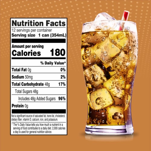 Big K® Vanilla Cream Caffeine Free Soda Can Perspective: top