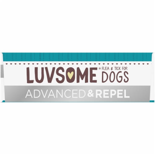 Luvsome® Advanced & Repel Flea & Tick Dog Treatment Perspective: top