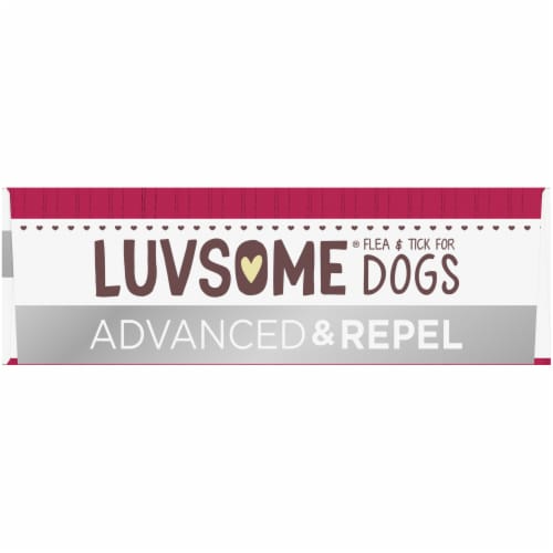 Luvsome Advanced + Repel Flea & Tick Drops for Dogs 21-55 lbs Perspective: top