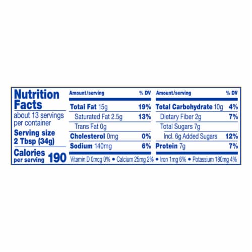 Kroger® Honey Peanut Butter Spread Creamy Perspective: top