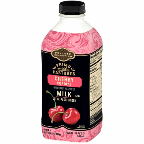 Private Selection® Primo Pastures Cherry Cordial Ultra Pasteurized Milk Quart Perspective: top