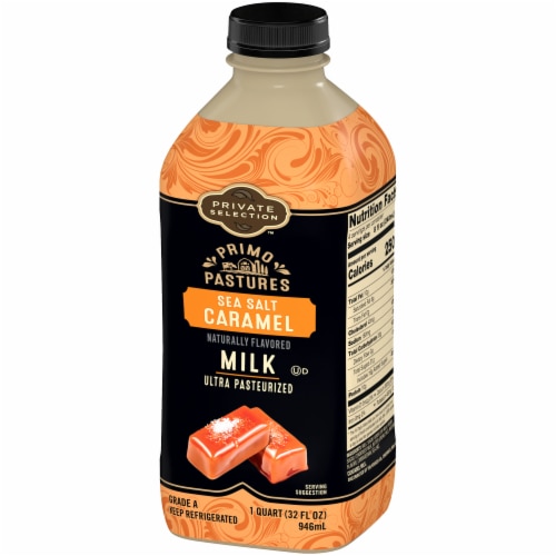 Private Selection® Primo Pastures Sea Salt Caramel Milk Quart Perspective: top