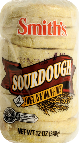 Smith's Sourdough English Muffins Perspective: top