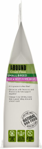 ABOUND® Grain Free All Life Stages Small Breed Dry Dog Food Beef & Sweet Potato Recipe Perspective: top