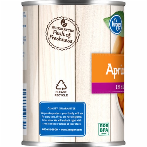 Kroger® Canned Apricot Halves in Heavy Syrup Perspective: top