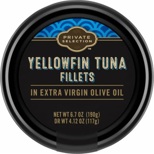 Private Selection™ Yellowfin Tuna Fillets in Extra Virgin Olive Oil Perspective: top
