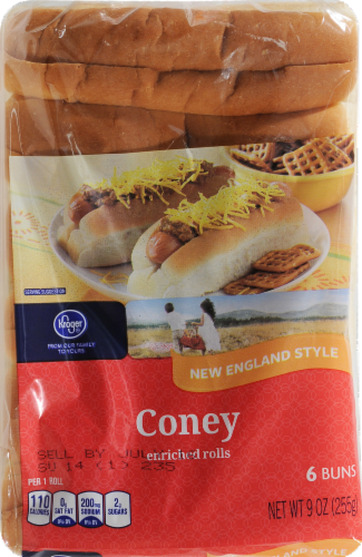 Kroger® New England Style Coney Buns Perspective: top