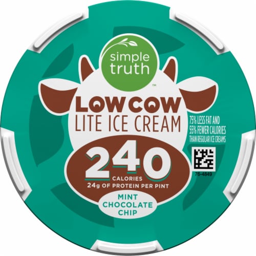 Simple Truth™ Low Cow Lite Mint Chocolate Chip Ice Cream Perspective: top