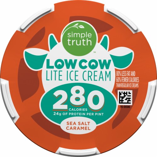 Simple Truth™ Low Cow Lite Sea Salt Caramel Ice Cream Perspective: top