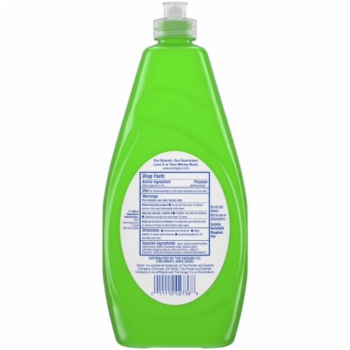 Kroger® Ultra Concentrated Antibacterial Liquid Dish Soap Green Apple Scent Perspective: top