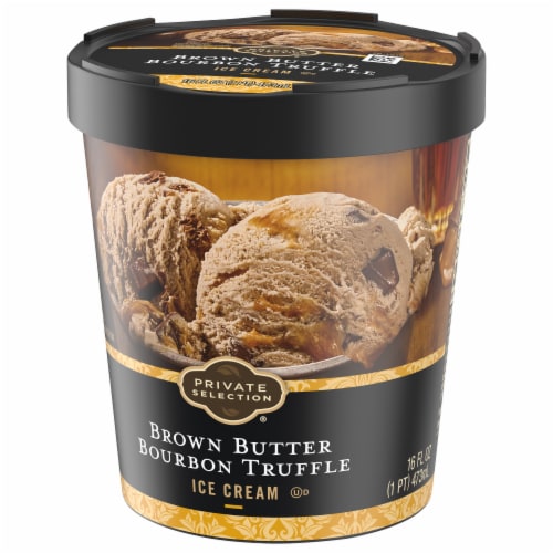 Private Selection® Brown Butter Bourbon Truffle Ice Cream Pint Perspective: top