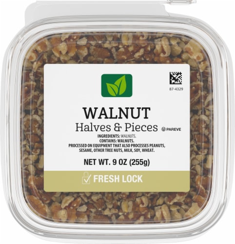 Pre Packaged Bulk Halves & Pieces Walnut  Nuts Perspective: top