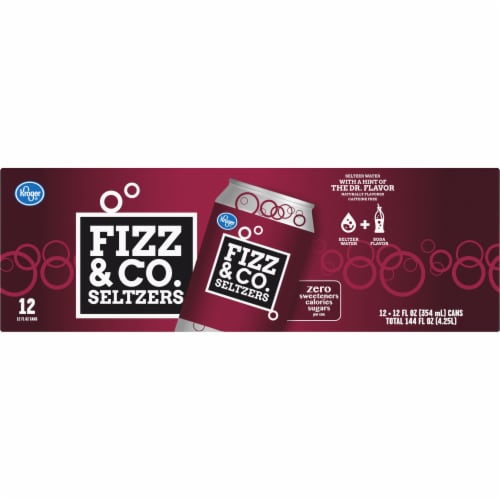 Kroger® Fizz & Co. The Dr. Flavored Seltzer Water Cans, 12 pk / 12 fl