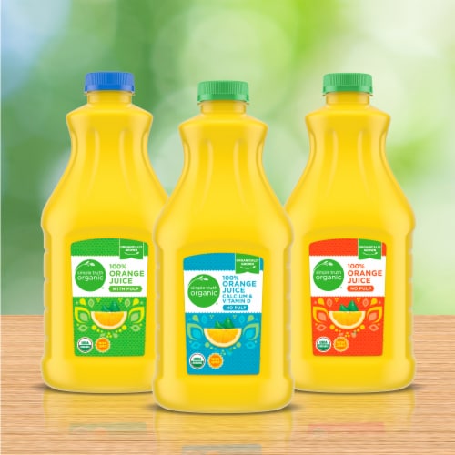 Simple Truth Organic® 100% Orange Juice With Calcium & Vitamin D No Pulp Perspective: top