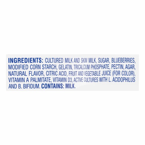 Kroger® Blueberry Fruit On The Bottom Lowfat Yogurt Cup Perspective: top