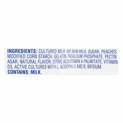 Kroger® Peach Fruit On The Bottom Lowfat Yogurt Cup Perspective: top