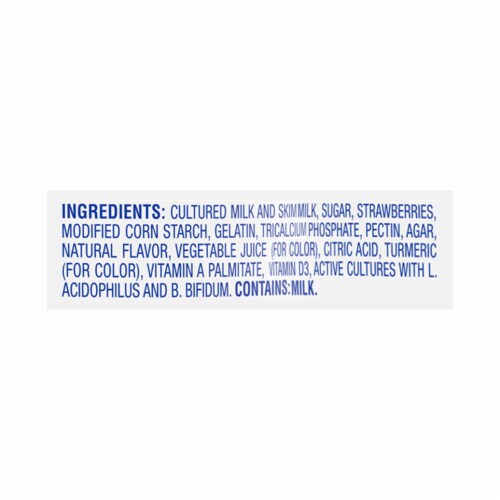 Kroger® Strawberry Fruit On The Bottom Lowfat Yogurt Cup Perspective: top