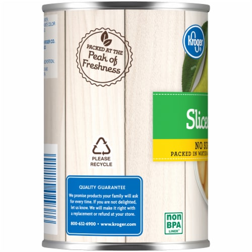 Kroger® Canned Sliced Pears No Sugar Added Perspective: top