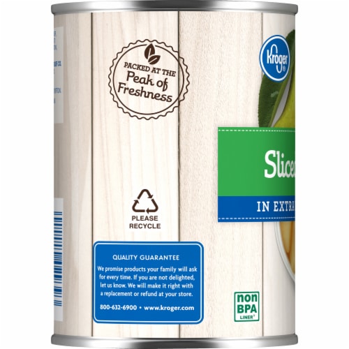 Kroger® Canned Pear Slices in Extra Light Syrup Perspective: top