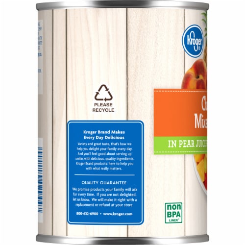 Kroger® Canned Chunky Mixed Fruit in Pear Juice Perspective: top